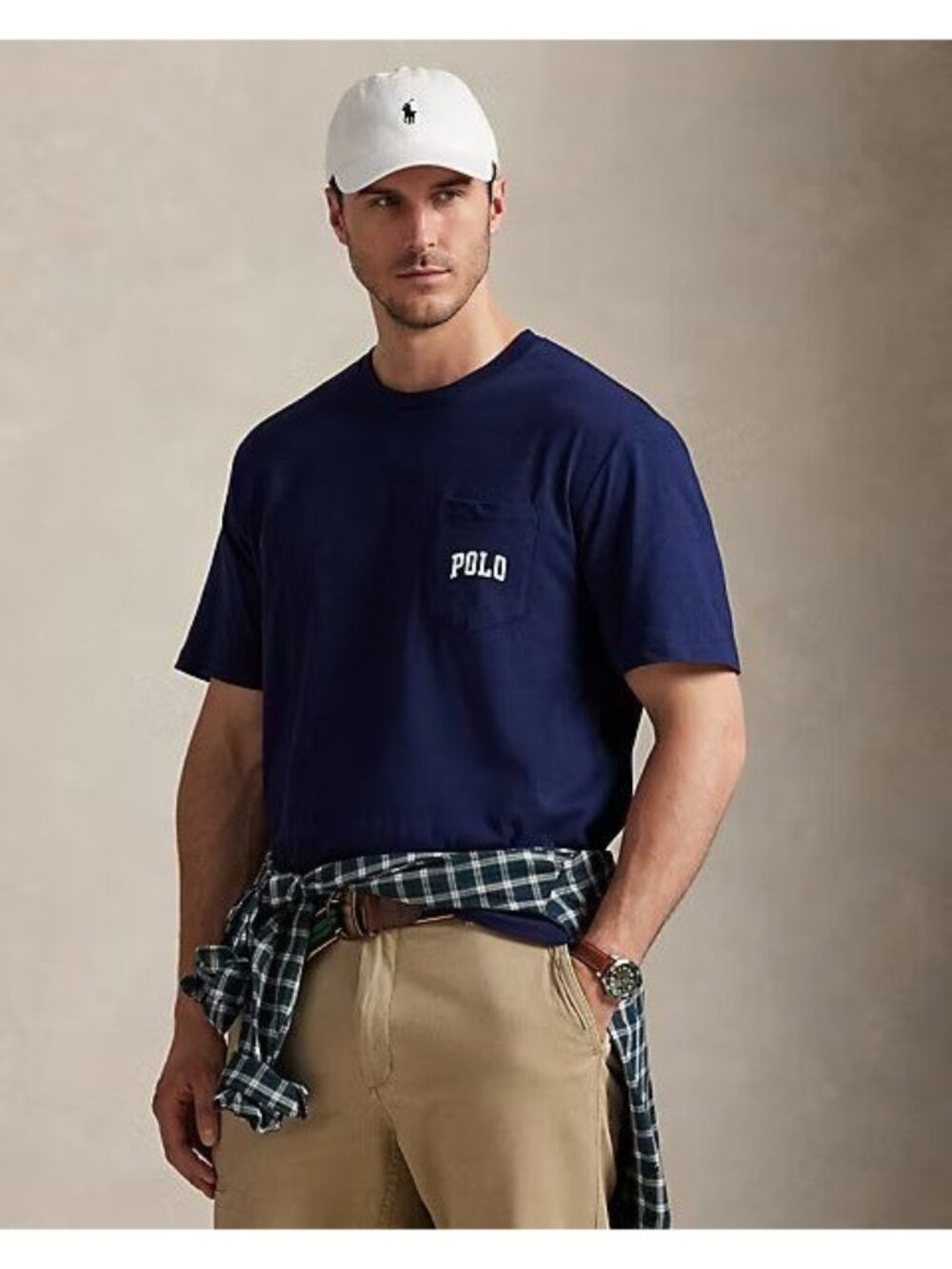 NWT Polo Ralph Lauren Classic Polo Bear Jersey T-Shirt Navy Mens Size 3XB & 3LT